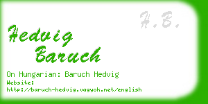 hedvig baruch business card